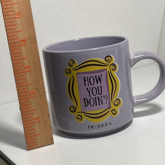 Friends TV Show Purple "How You Doin?" 12 oz Coffee Mug - Picture 5 of 6
